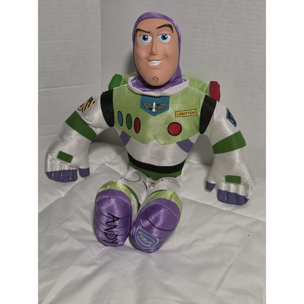 Disney Store Pixar Toy Story Buzz Lightyear Posable Arms Plush Stuffed Toy 18